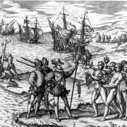 temps_modernes_Columbus_landing_on_Hispaniola_adj